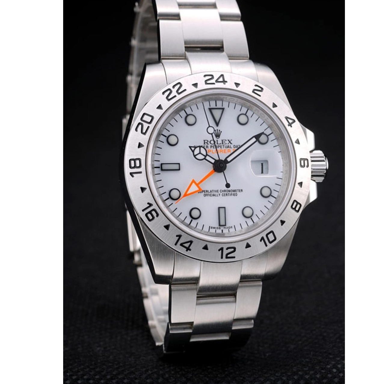 Good copy rolex watches Watch Dial Bezel Steel Rolex White Stainless Explorer 0716